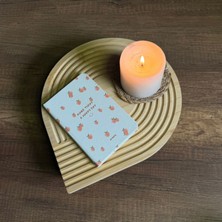 Meturas Damla Oluklu Tasarım Dekoratif Bambu Sunum ve Servis Tahtası - 24.5  cm Çap, Çok Amaçlı ve Şık Tasarım