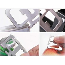 Busstier Survival Tool – 11'i 1 Arada Paslanmaz Çelik Çok Amaçlı Hayatta Kalma Aracı