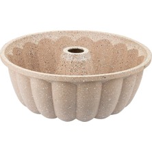 Thermoad Döküm Sık Dilimli Kek Kalıbı Vizon 26 cm