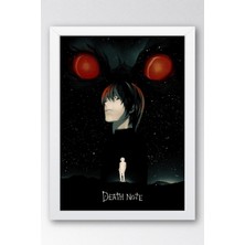 Death Note Çerçeveli Tablo - Ölüm Defteri Manga Anime Poster Tablo