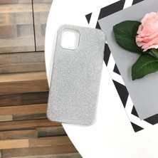 Grabono Apple iPhone 13 Kılıf Parlak Simli Muhteşem Görünüm, Sert ve Dayanıklı Iki Katmanlı Ultra Koruma Sert Silikon