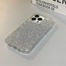 Grabono Apple iPhone 13 Kılıf Parlak Simli Muhteşem Görünüm, Sert ve Dayanıklı Iki Katmanlı Ultra Koruma Sert Silikon