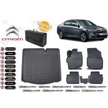 Ko Kaliteoto Citroen C-Elysee 2025 Model Bagaj Havuzu+Paspas Seti Profesyonel Serisi Hediyeli
