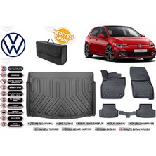 Ko Kaliteoto Volkswagen Golf 8 Otomatik 2025 Model Alt Bagaj Havuzu+Paspas Seti Profesyonel Serisi Hediyeli