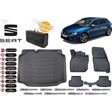 Ko Kaliteoto Seat Leon 2018 Model Bagaj Havuzu+Paspas Seti Profesyonel Serisi Hediyeli