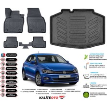 Ko Kaliteoto Volkswagen Polo Impression 2020 Model Esnek Bagaj Havuzu Araca Özel Siyah Paspas Takımı