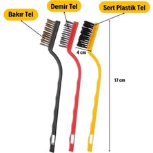 Zayka 3'lü Detaylı Temizlik Tel Fırça