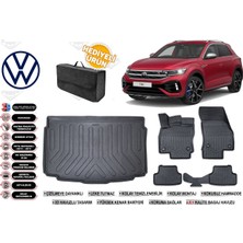 Ko Kaliteoto Volkswagen T-Roc 2019 Model Alt Bagaj Havuzu+Paspas Seti Profesyonel Serisi Hediyeli