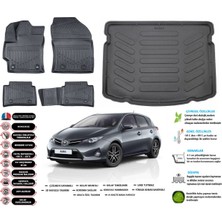Ko Kaliteoto Toyota Auris 2013 Model Esnek Bagaj Havuzu Paspası Araca Özel Siyah Kokusuz Paspas Takımı