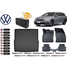 Ko Kaliteoto Volkswagen Passat B8 Stw 2022 Model Bagaj Havuzu+Paspas Seti Profesyonel Serisi Hediyeli