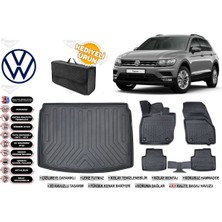 Ko Kaliteoto Volkswagen Tiguan 2021 Model Alt Bagaj Havuzu+Paspas Seti Profesyonel Serisi Hediyeli