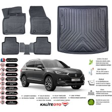 Ko Kaliteoto Seat Taracco 2019 Model 5 Koltuk Esnek Bagaj Havuzu Araca Özel Siyah Paspas Takımı