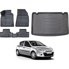 Ko Kaliteoto Renault Clio 3 2008 Model Kancalı Bagaj Havuzu Paspas Takımı Maxi Eva Serisi