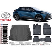 Ko Kaliteoto Toyota C-Hr 2024 Model Ses Sistemsiz Bagaj Havuzu Araca Özel Siyah Kokusuz Havuzlu Paspas Takımı