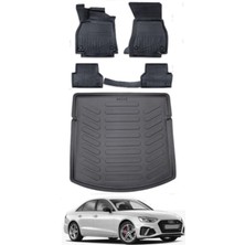 Ko Kaliteoto Audi A4 2017 Model Bagaj Havuzu Araca Özel Siyah Paspas Takımı
