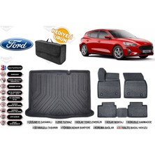 Ko Kaliteoto Ford Focus 5 Hatchback 2019 Model Stepneli Bagaj Havuzu+Paspas Seti Profesyonel Serisi Hediyeli