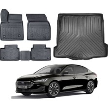 Ko Kaliteoto Ford Focus 5 Sedan 2024 Model Ince Stepneli Bagaj Havuzu Paspas Takımı Maxi Eva Serisi