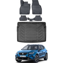 Ko Kaliteoto Seat Arona 2021 Model Üst Bagaj Havuzu Araca Özel Siyah Paspas Takımı