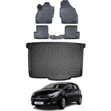Ko Kaliteoto Opel Corsa E 2015 Model Bagaj Havuzu Araca Özel Siyah Paspas Takımı
