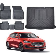 Ko Kaliteoto Ford Focus 5 Hatchback 2021 Model Stepneli Bagaj Havuzu Paspas Takımı Maxi Eva Serisi