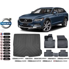 Ko Kaliteoto Volvo V90 2024 Model Bagaj Havuzu Araca Özel Siyah Ekstra Havuzlu Paspas Takımı