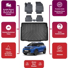 Ko Kaliteoto Citroen C3 Aircross 2019 Model Alt Hareketli Bagaj Havuzu+4d Araca Özel Havuzlu Paspas Takımıı Maxii