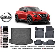 Ko Kaliteoto Nisan Juke 2025 Model Üst Bagaj Havuzu Araca Özel Siyah Ekstra Havuzlu Paspas Takımı