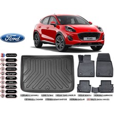 Ko Kaliteoto Ford Puma 2019 Model Üst Bagaj Havuzu Araca Özel Siyah Kokusuz Havuzlu Paspas Takımı