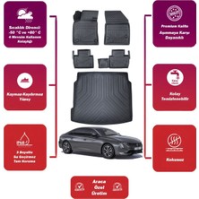 Ko Kaliteoto Peugeot 508 2024 Model Bagaj Havuzu+4d Araca Özel Havuzlu Paspas Takımıı Maxii
