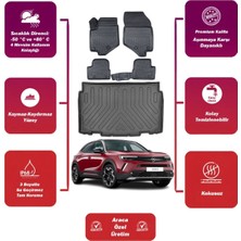 Ko Kaliteoto Opel Mokka 2025 Model Alt Bagaj Havuzu+4d Araca Özel Havuzlu Paspas Takımıı Maxii