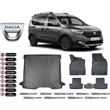 Ko Kaliteoto Dacıa Dokker 2014 Model Bagaj Havuzu Araca Özel Siyah Ekstra Havuzlu Paspas Takımı
