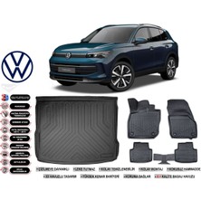 Volkswagen Tiguan 2024 Model Üst Bagaj Havuzu Araca Özel Siyah Ekstra Havuzlu Paspas Takımı