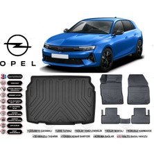 Ko Kaliteoto Opel Astra L 2024 Model Alt Bagaj Havuzu Araca Özel Siyah Ekstra Havuzlu Paspas Takımı