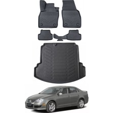 Volkswagen Jetta 2008 Model Bagaj Havuzu Araca Özel Siyah Paspas Takımı