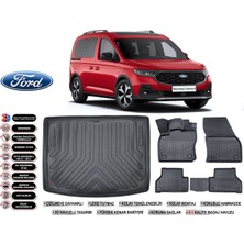 Ko Kaliteoto Ford Connect 2022 Model Bagaj Havuzu Araca Özel Siyah Ekstra Havuzlu Paspas Takımı