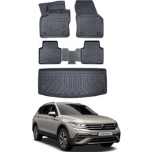 Volkswagen Allspace 2024 Model 7 Koltuk Bagaj Havuzu Araca Özel Siyah Paspas Takımı