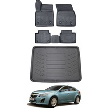 Chevrolet Cruze Hatchback 2011 Model Bagaj Havuzu Araca Özel Siyah Paspas Takımı