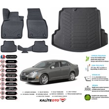 Volkswagen Jetta 2009 Model Esnek Bagaj Havuzu Araca Özel Siyah Paspas Takımı