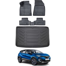 Renault Captur 2013 Model Bagaj Havuzu Araca Özel Siyah Paspas Takımı