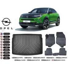 Opel Mokka Elektirikli 2023 Model Üst Bagaj Havuzu Araca Özel Siyah Ekstra Havuzlu Paspas Takımı