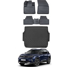 Citroen C5 Aircross 2025 Model Üst Bagaj Havuzu Araca Özel Siyah Paspas Takımı
