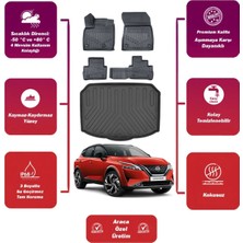Nissan Qashqai E-Power 2022 Model Alt Bagaj Havuzu+4d Araca Özel Havuzlu Paspas Takımıı Maxii
