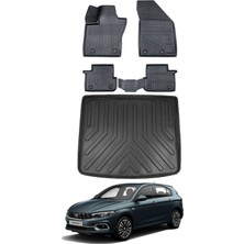 Fiat Egea Hatchback 2024 Model Tamir Kitli Bagaj Havuzu Araca Özel Siyah Paspas Takımı