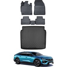 Peugeot 408 2023 Model Bagaj Havuzu Araca Özel Siyah Paspas Takımı