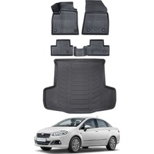 Ko Kaliteoto Fiat Linea 2009 Model Bagaj Havuzu Araca Özel Siyah Paspas Takımı