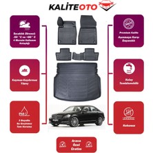 Mercedes C Serisi W204 2009 Model Rampalı Bagaj Havuzu+4d Araca Özel Havuzlu Paspas Takımıı Prs