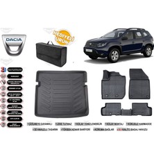Dacia Duster 4x4 2021 Model Bagaj Havuzu+Paspas Seti Profesyonel Serisi Hediyeli