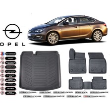Opel Astra J Sedan 2013 Model Bagaj Havuzu Araca Özel Siyah Ekstra Havuzlu Paspas Takımı