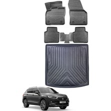 Seat Tarraco 2023 Model 5 Koltuklu Bagaj Havuzu+Araca Özel Üretim 3D Havuzlu Paspas