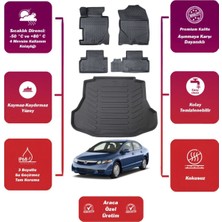 Honda Civic 2011 Model Bagaj Havuzu+4d Araca Özel Havuzlu Paspas Takımıı Maxii